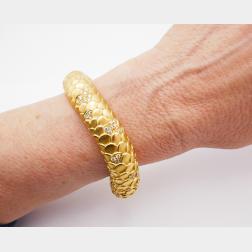 Angela Cummings Vintage Bracelet 18k Gold Bangle Jewelry