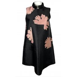 Alexander McQueen Mini Dress Black and Pink, Size Small