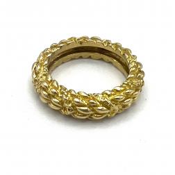 Vintage Tiffany & Co. 18k Gold Band Ring circa 1980s