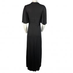 Gucci Maxi Dress Gown Rayon Silk, Size Small Black