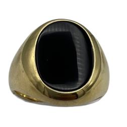 Tiffany & Co. Onyx Gold Signet Ring 18k, 1950-1960’s
