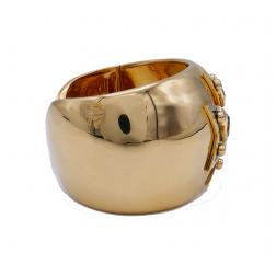Verdura Maltese Cross Cuff Bracelet 18k Gold Estate Jewelry