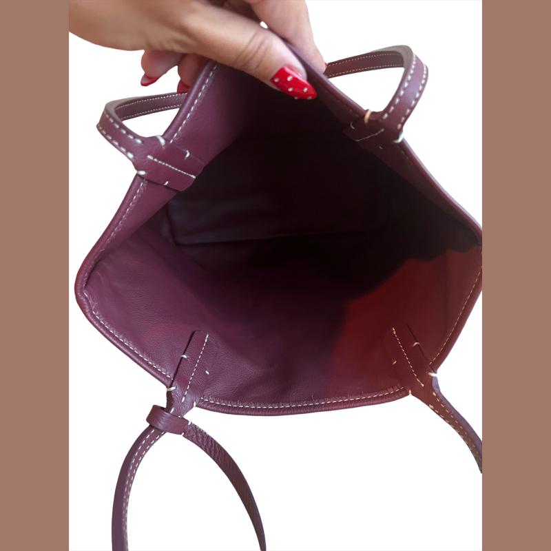 Sold Goyard Anjou Mini Tote Red/Maroon/Burgundy leather – Luxbags
