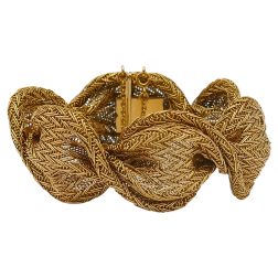 Carvin French Gold Woven Bracelet