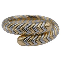 Bulgari Spiga Gold Steel Bracelet