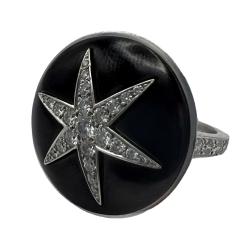 Boucheron Star Onyx Diamond Ring