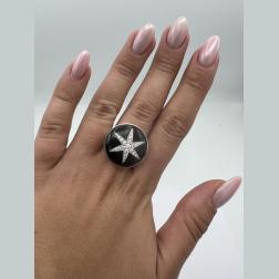 Boucheron Star Onyx Diamond Ring