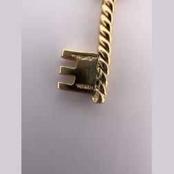 Tiffany & Co. 18k Gold Heart Key Pendant