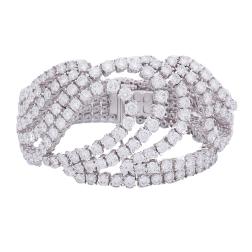 Boucheron Bracelet 18k White Gold Diamond Estate Jewelry