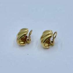 Tiffany & Co. Gold Small Shell Earrings