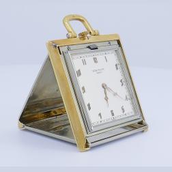 Vintage Patek Philippe Travel Clock Pendant Watch 14k Gold