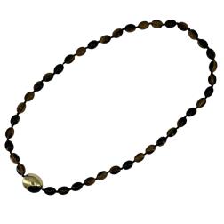 Tiffany & Co. Tiger’s Eye Gold Bead Necklace