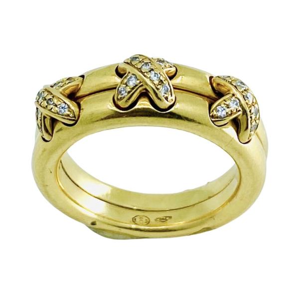 Chaumet Liens X Gold Ring | Chaumet, Paris |