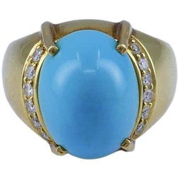 Cellino 18k Gold Turquoise Ring
