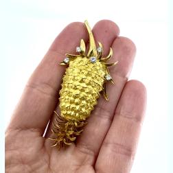 Vintage Tiffany & Co. Gold Pineapple Brooch