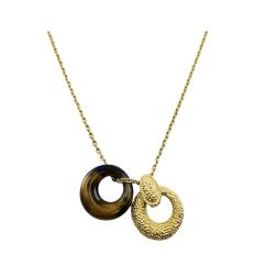 Van Cleef & Arpels Gold Tiger’s Eye Necklace