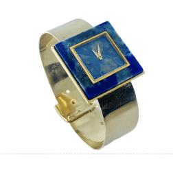 Vintage  Gucci  Gold  Sodalite  Wristwatch