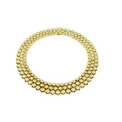 Vintage  Piaget  Honeycomb  Gold  Necklace