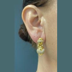 Bulgari Diamond Earrings Gold Chandra