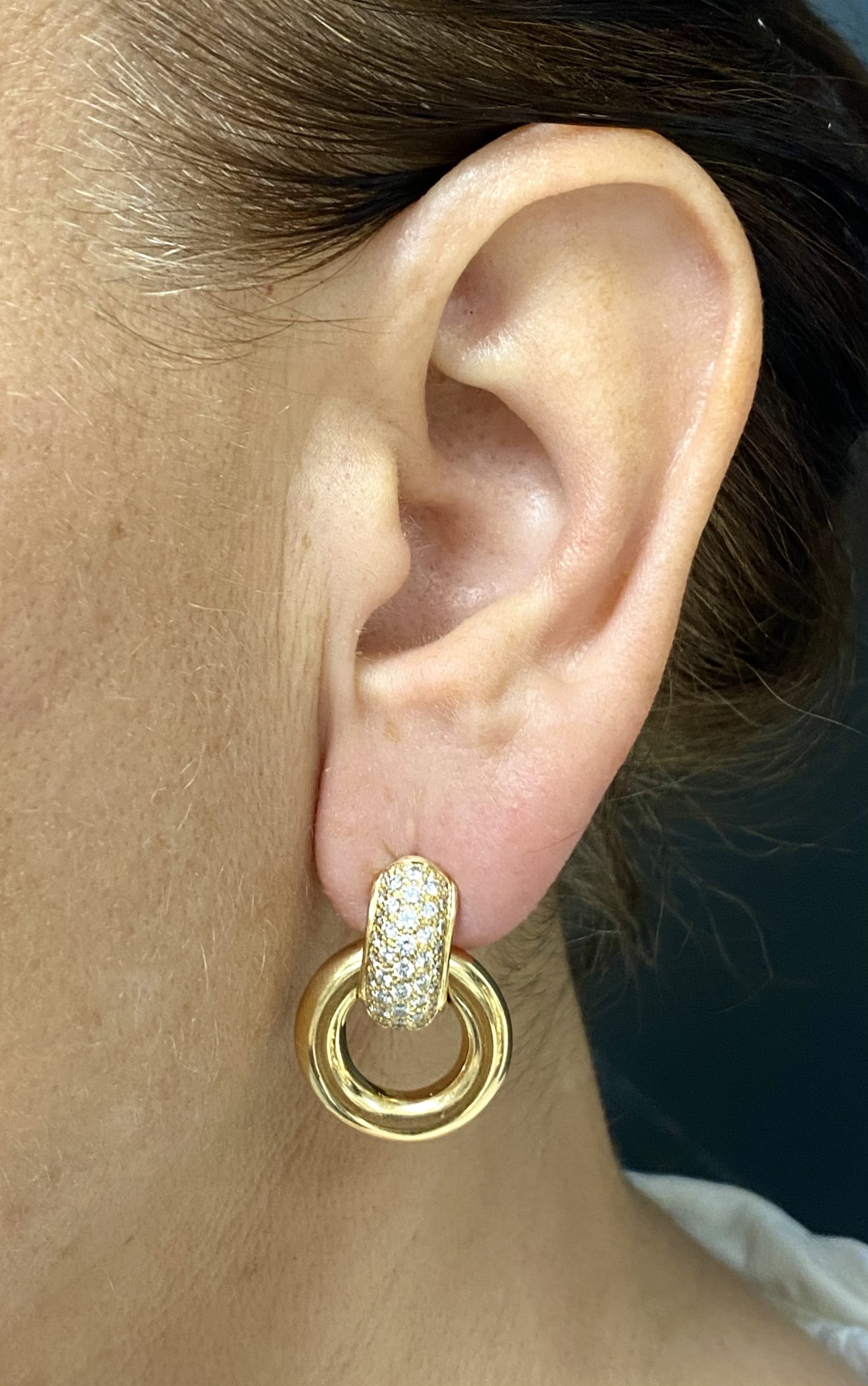 High Jellewy earrings by Chaumet - Gold and diamond earrings