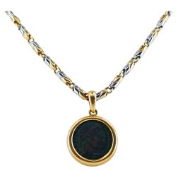 Bulgari Ancient Coin Gold Necklace