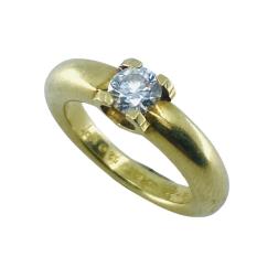 Cartier Solitaire Diamond Ring 18k Gold