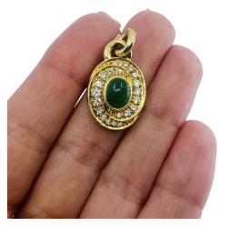 Van Cleef & Arpels Emerald Diamond Pendant