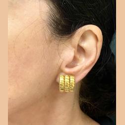 Carlo Weingrill 18k Gold Earrings Tubogas