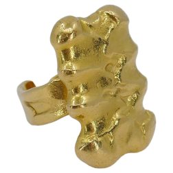 Jean Mahie 22k Gold Sculptural Ring