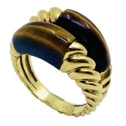 Van Cleef & Arpels Tiger’s Eye Gold Vintage Ring