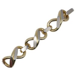 Vintage Heavy Link Bracelet 18k Gold