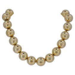 Tiffany & Co. 14k Gold Bead Necklace