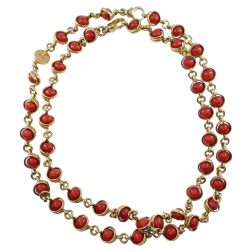 Pomellato Vintage Coral Gold Necklace