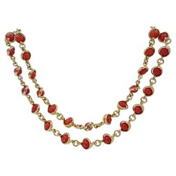 Pomellato Vintage Coral Gold Necklace