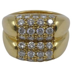 Bulgari Diamond Ring Double Tronchetto