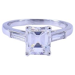1.27-carat GIA F VS2 Diamond Platinum Solitaire Ring