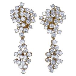 Vintage Chaumet Diamond Day to Night Earrings 18k Gold