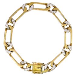 Vintage Van Cleef & Arpels Two-Tone Gold Diamond Bracelet