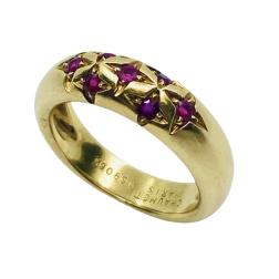 Chaumet Starry Ring 18k Gold Ruby