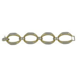 Heavy Link 18k Gold Bracelet