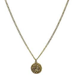 14k Gold Anchor Pendant Rope Design Chain Necklace