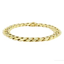 Boucheron Paris Vintage 18k Gold Curb Link Bracelet