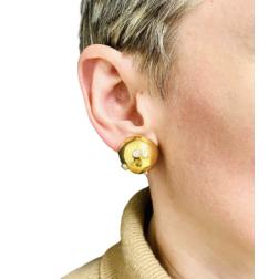 Tiffany& Co. Paloma Picasso Sputnik Earrings Gold Diamond