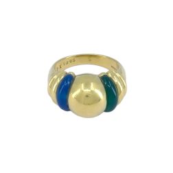 Boucheron 18k Gold Gemstones Ring