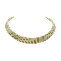 Vintage Carlo Weingrill Two-tone 18k Gold Necklace