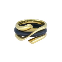 Georg Jensen 18k Gold Rubber Ring
