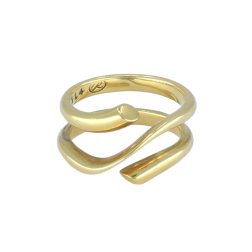 Georg Jensen 18k Gold Rubber Ring